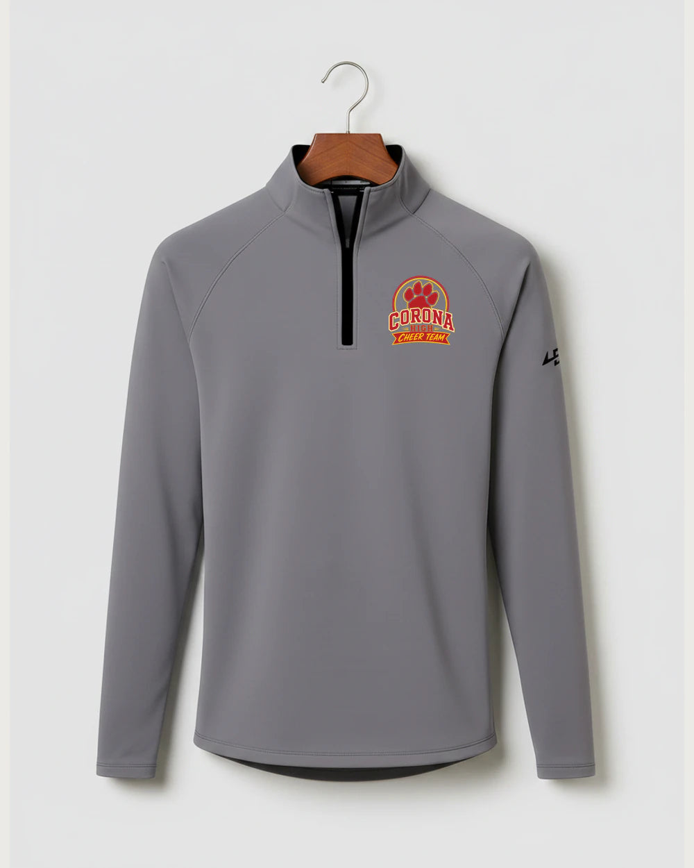 Corona Senior High School Cheer - Gray Quarter Zip - Left Chest