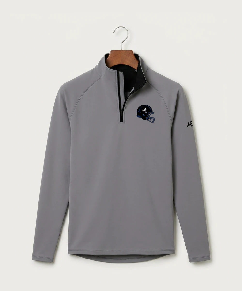 Heron Lake-Okabena High School Football (Boys) - Gray Quarter Zip - Left Chest