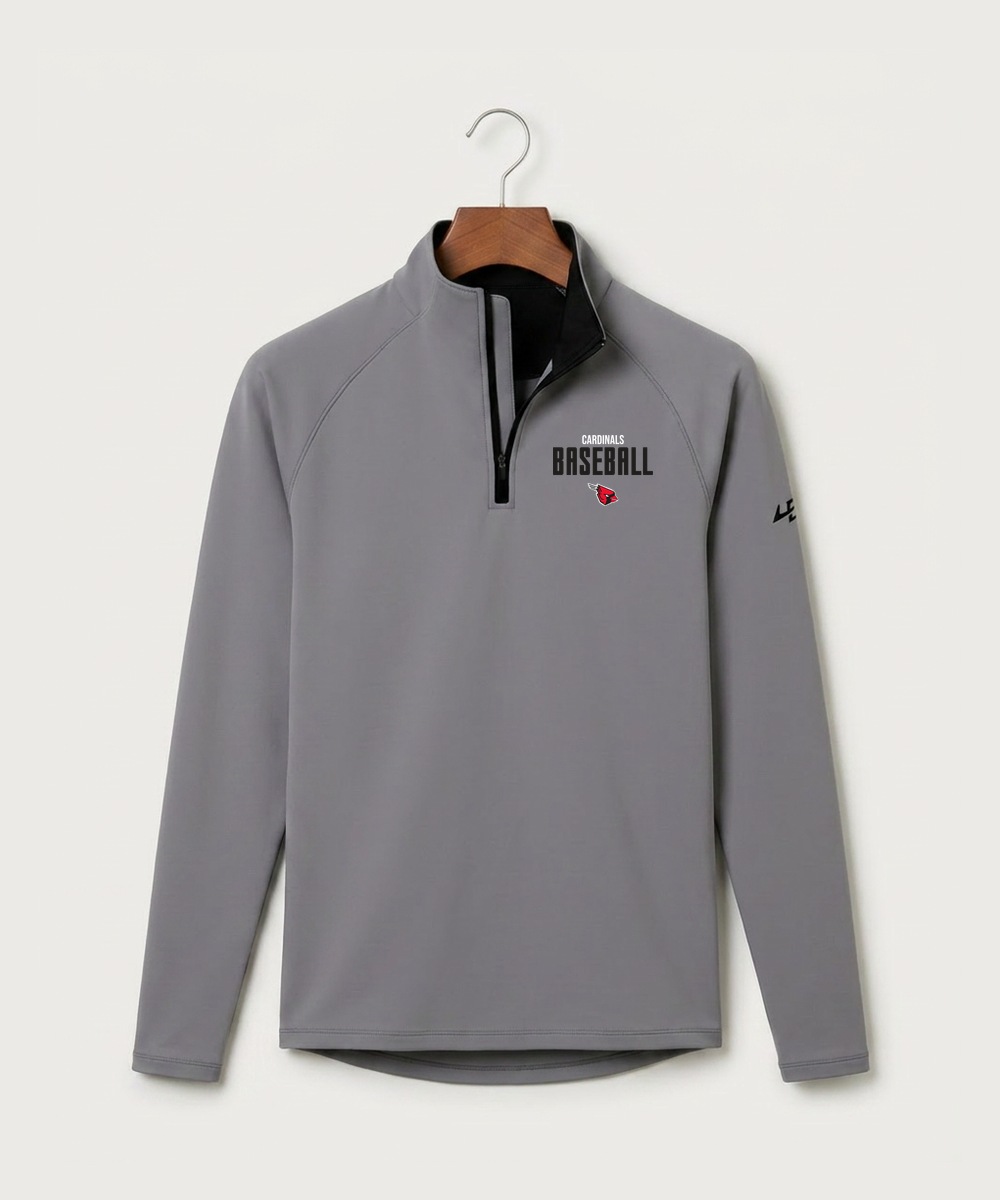 Forreston Baseball - Gray Quarter Zip - Left Chest