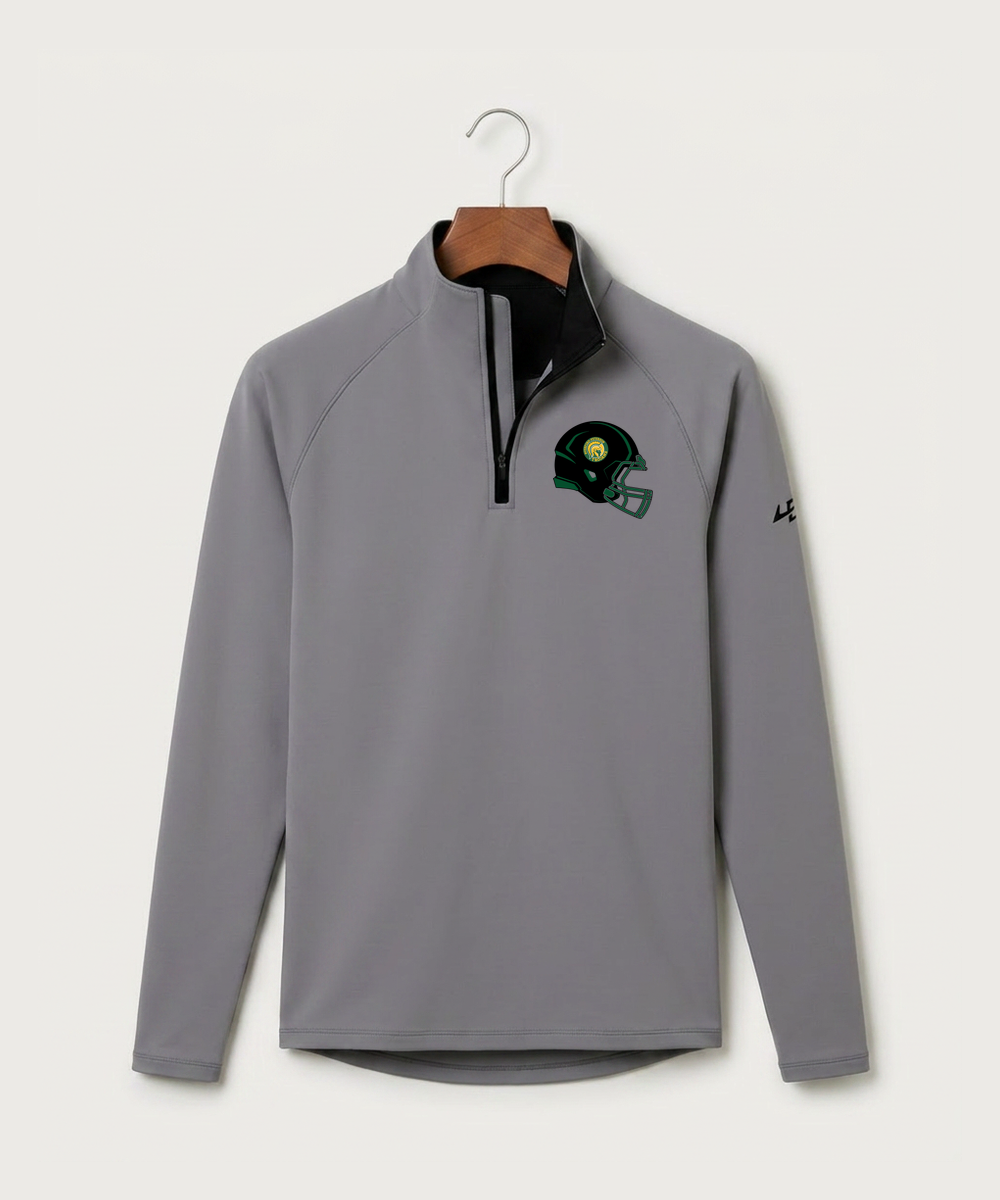 Rushford Peterson High School Football (Boys) - Gray Quarter Zip - Left Chest