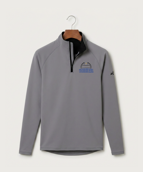 Hayfield High School Volleyball (Girls) - Gray Quarter Zip - Left Chest