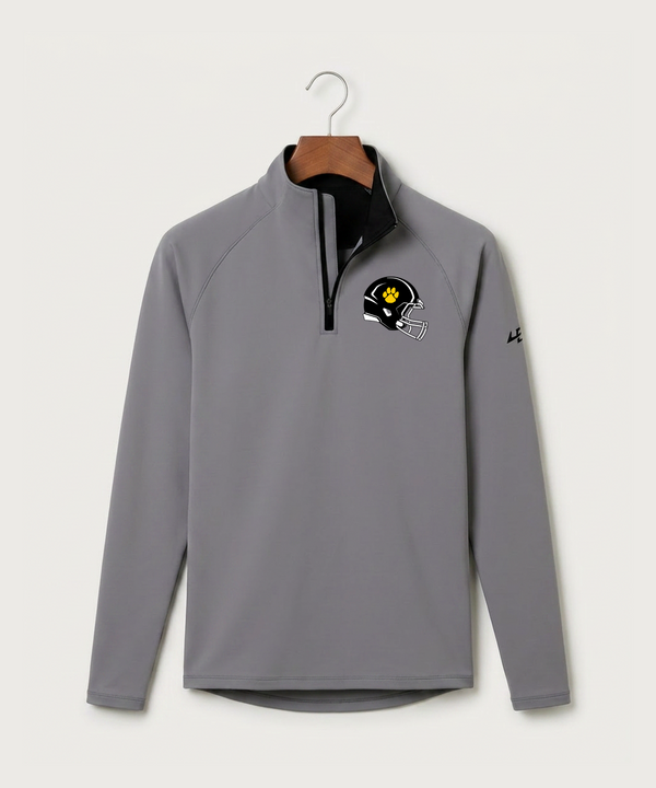 Plainview Elgin Millville H S Football (Boys) - Gray Quarter Zip - Left Chest