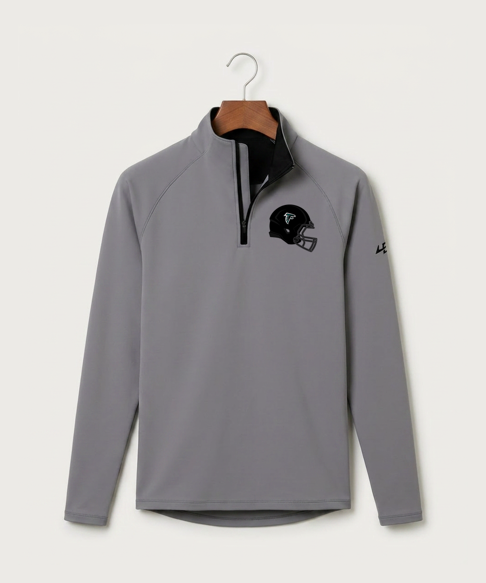 Fillmore Central High School Football (Boys) - Gray Quarter Zip - Left Chest