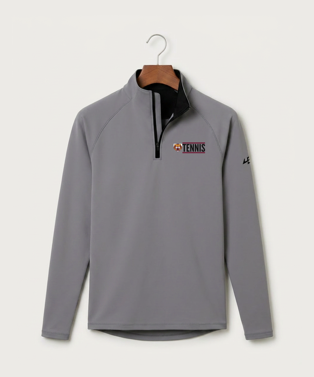 Stewartville High School Tennis (Coed) - Gray Quarter Zip - Left Chest
