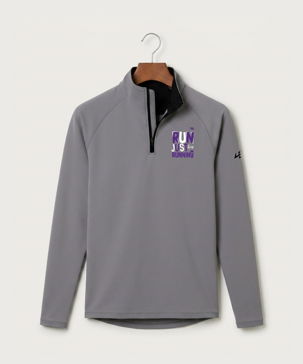 Glencoe Silver Lake High School Athletics - Gray Quarter Zip - Left Chest
