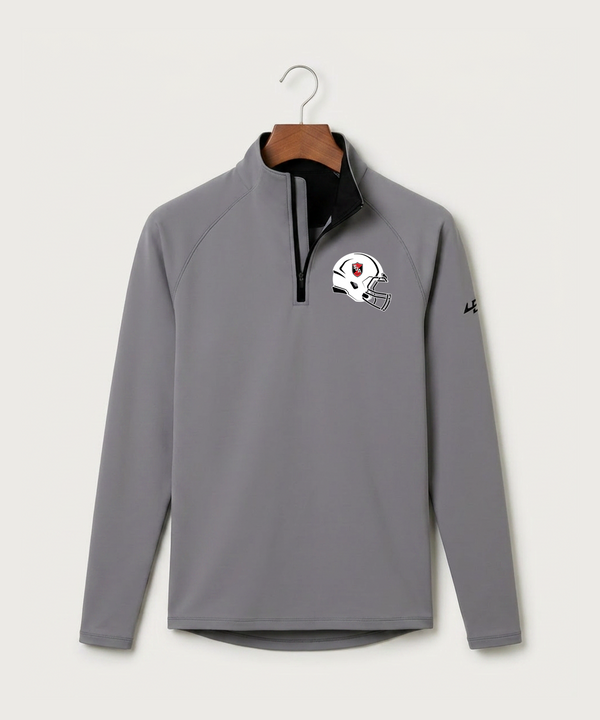 Saint James High School Football (Boys) - Gray Quarter Zip - Left Chest