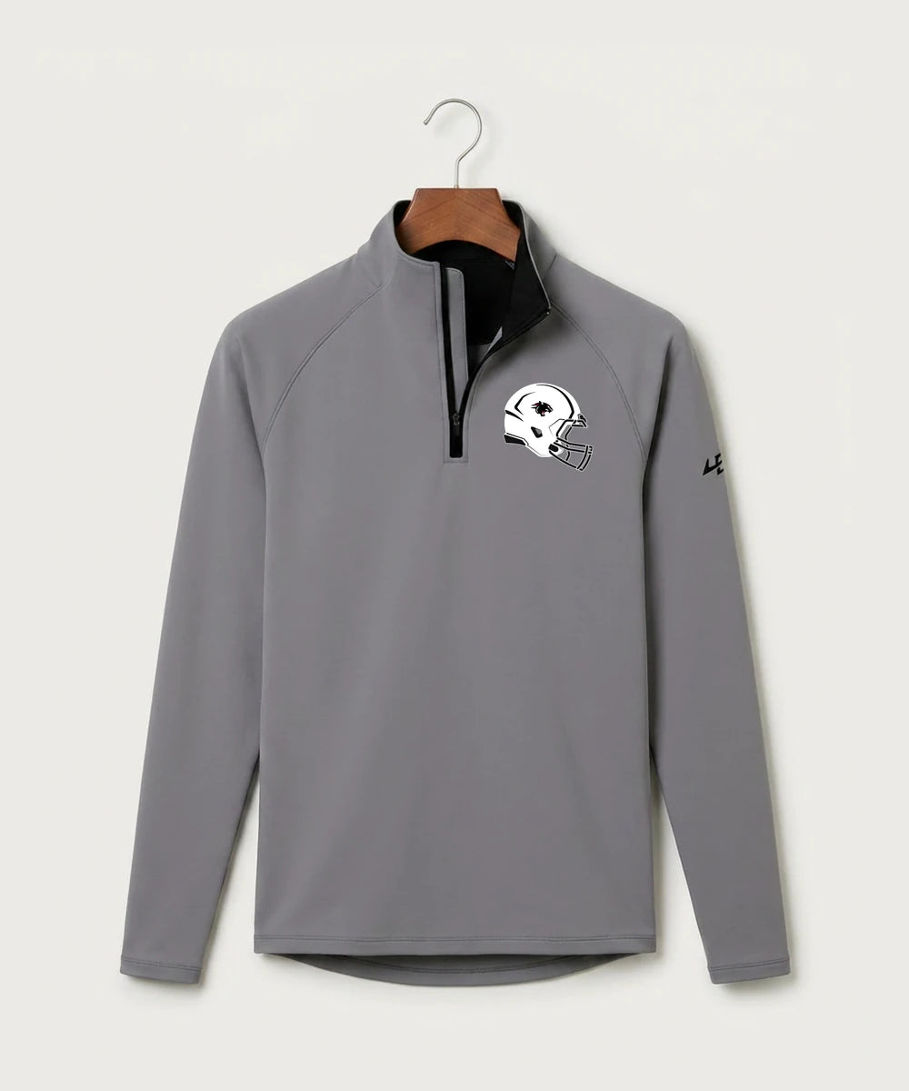 Nrheg Panthers High School Football (Boys) - Gray Quarter Zip - Left Chest