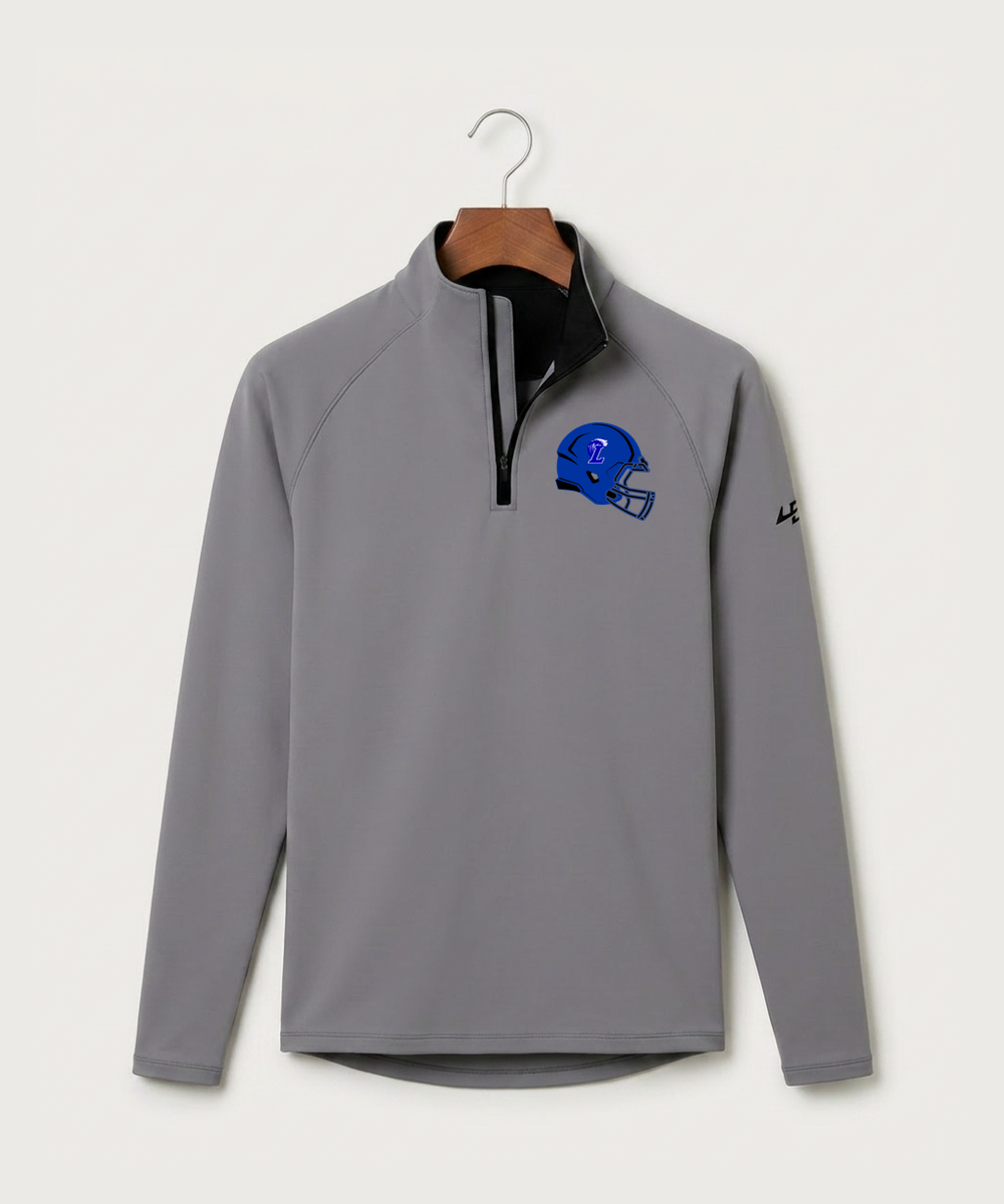 Lakeview High School Football (Boys) - Gray Quarter Zip - Left Chest