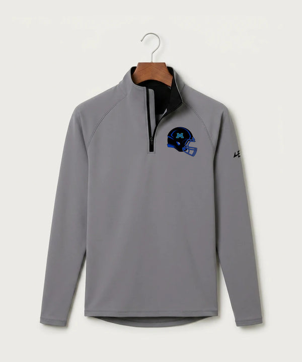 Minnewaska Area High School Football (Boys) - Gray Quarter Zip - Left Chest