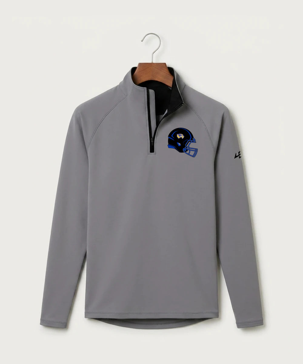 Wadena Deer Creek High School Football (Boys) - Gray Quarter Zip - Left Chest