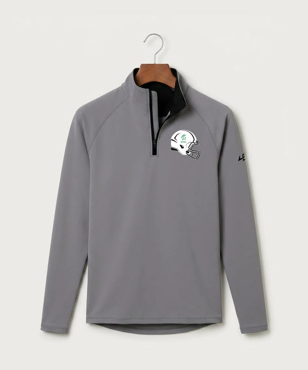 La Crescent-Hokah High School Football (Boys) - Gray Quarter Zip - Left Chest