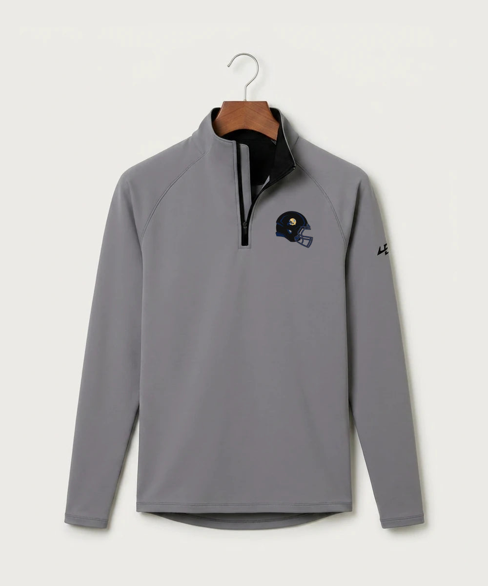 Braham Area High School Football (Boys) - Gray Quarter Zip - Left Chest