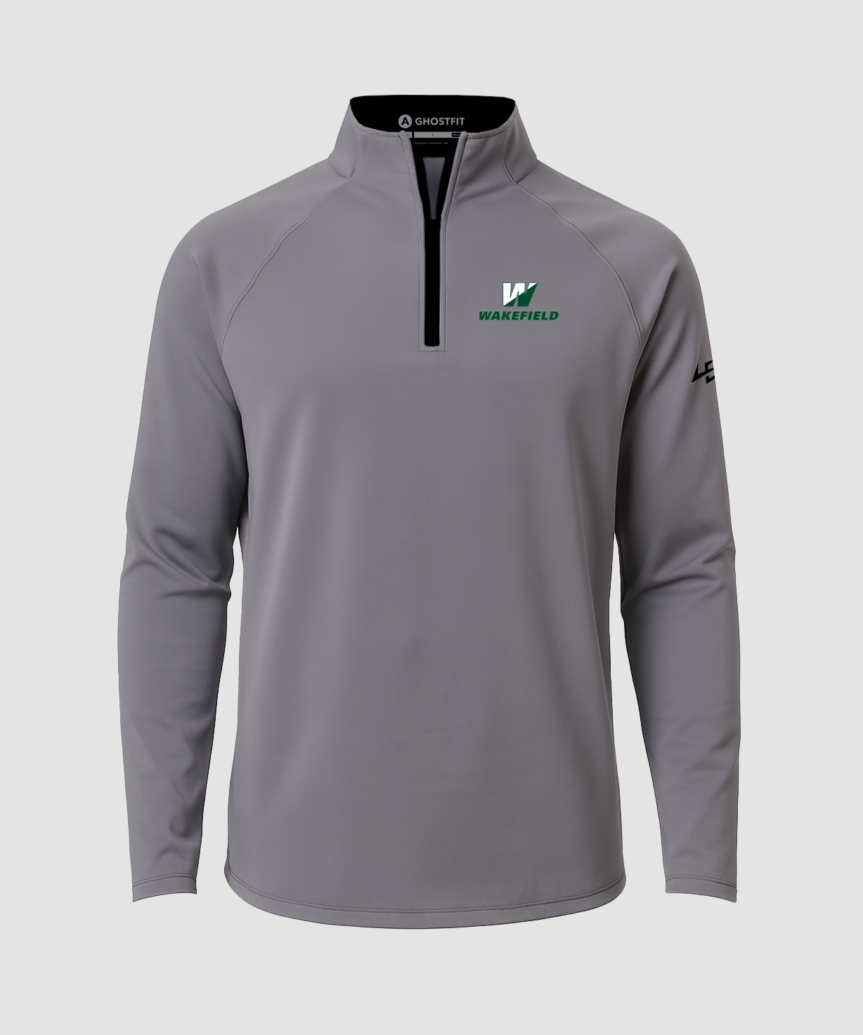 Wakefield High School N/A - Gray Quarter Zip - Left Chest