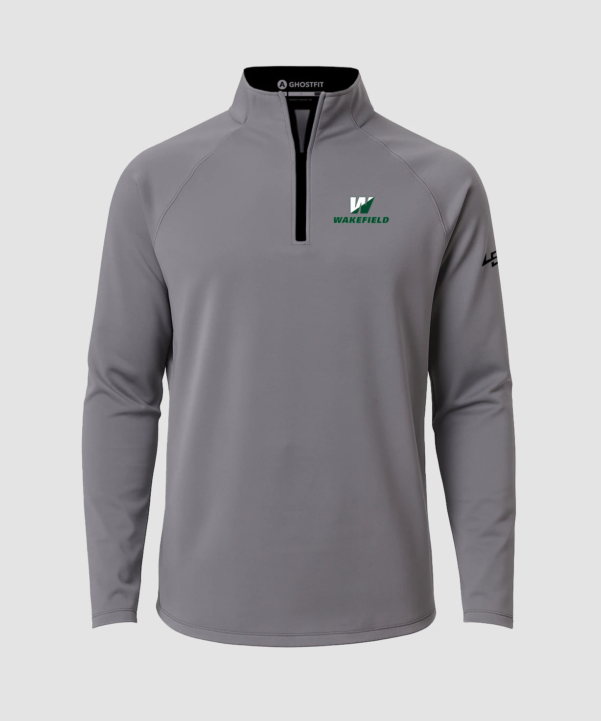 Wakefield High School N/A - Gray Quarter Zip - Left Chest