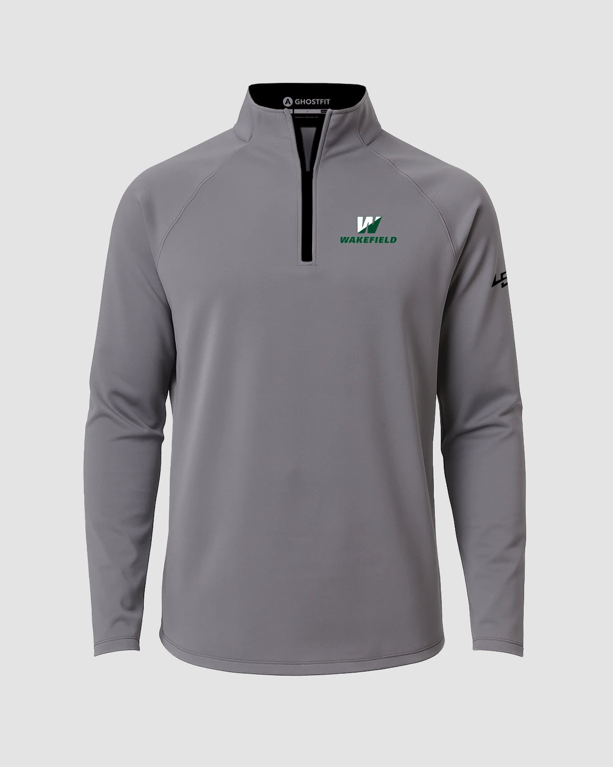 Wakefield High School N/A - Gray Quarter Zip - Left Chest