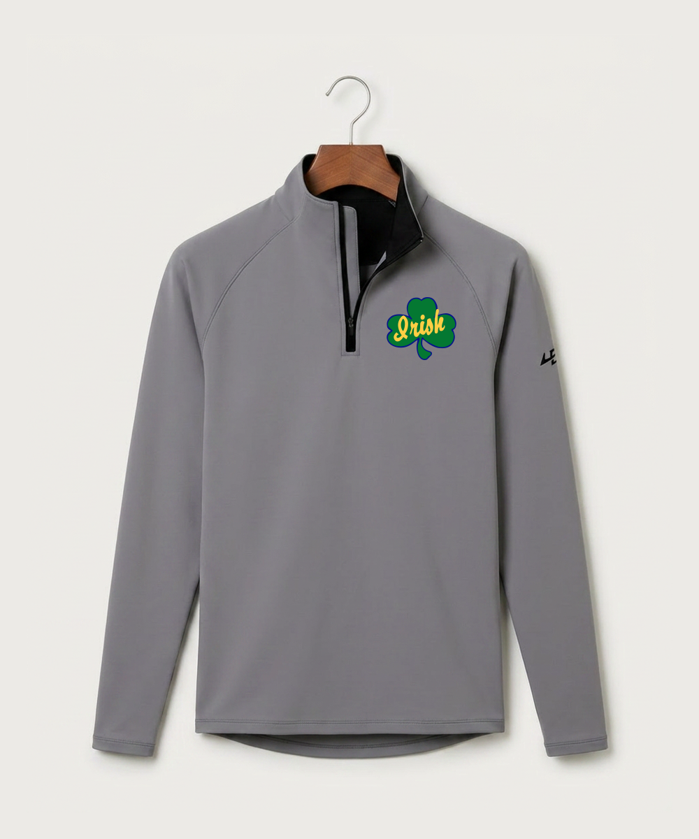 Rosemount High School Volleyball (Girls) - Gray Quarter Zip - Left Chest