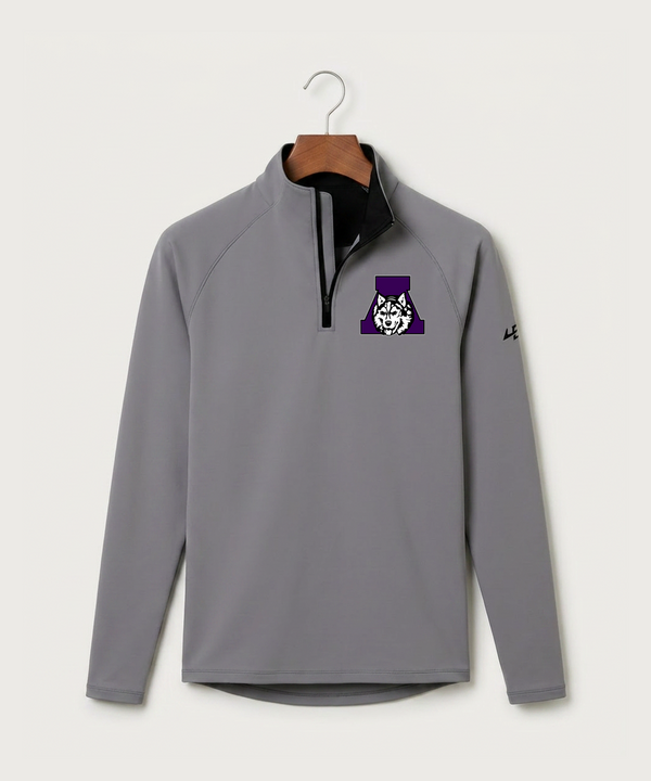 Albany High School Volleyball (Girls) - Gray Quarter Zip - Left Chest