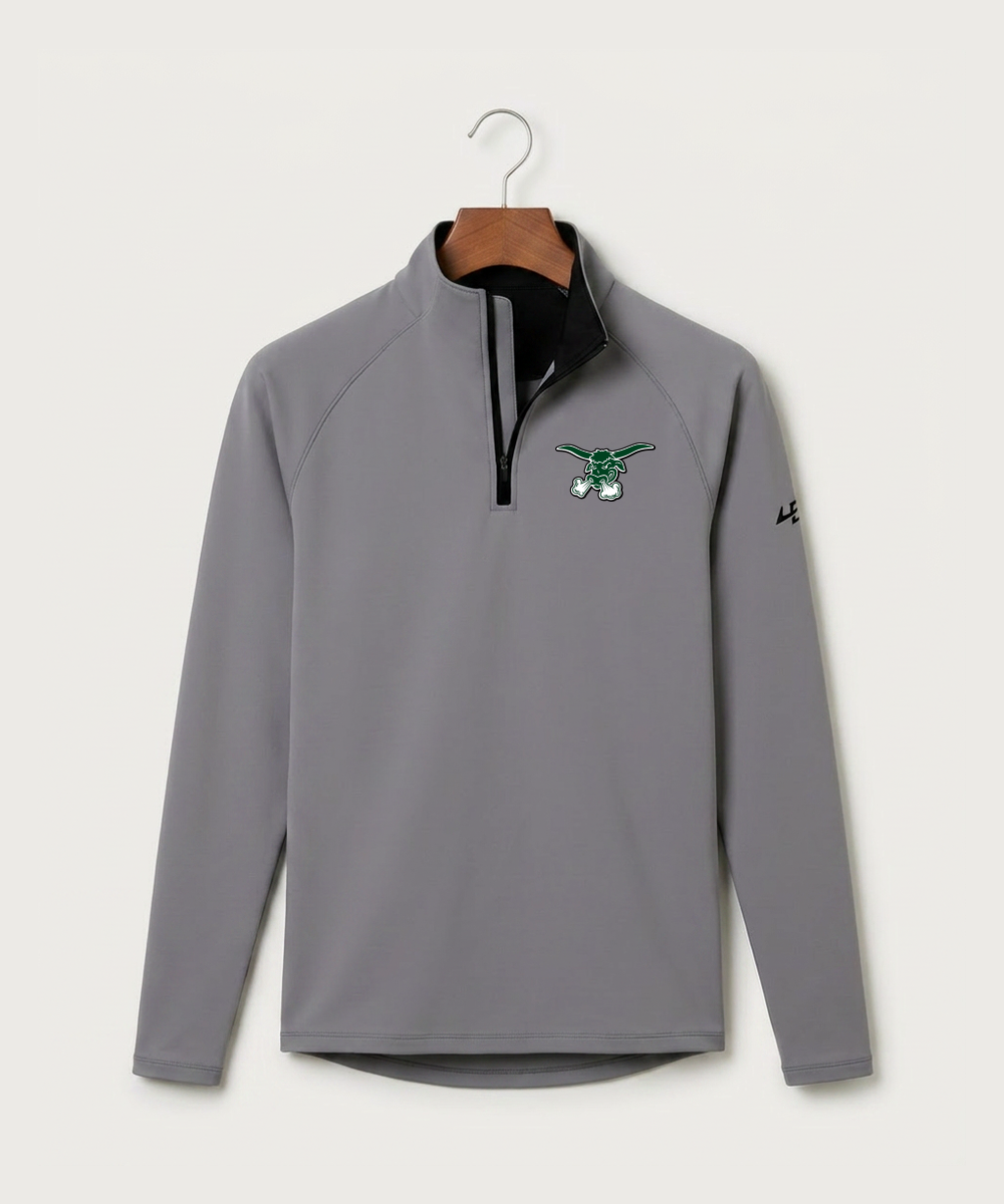 West Fargo High School Football (Boys) - Gray Quarter Zip - Left Chest