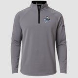 Russell-Tyler-Ruthton Football - Gray Quarter Zip - Left Chest