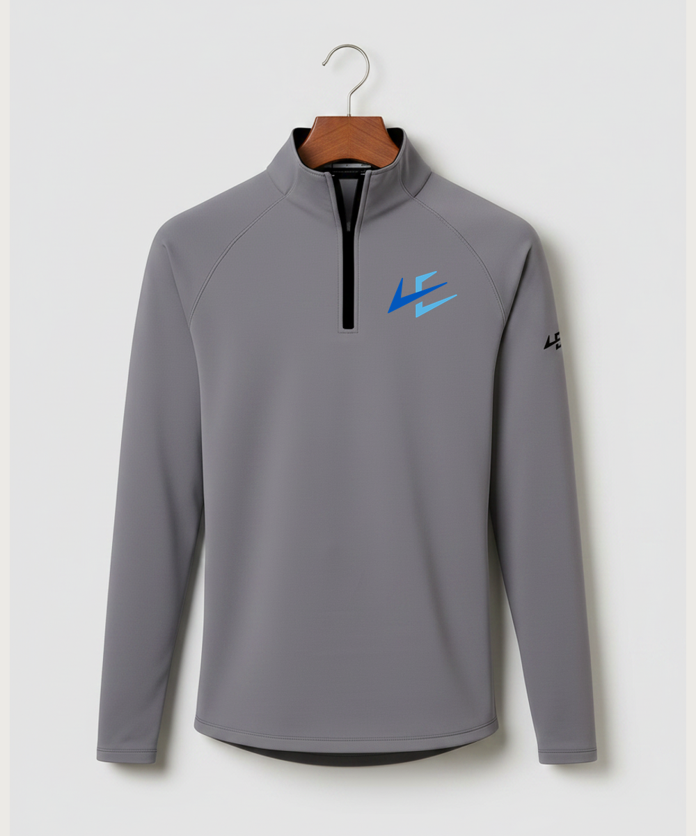 Notre Dame High School Team Store - Gray Quarter Zip - Left Chest