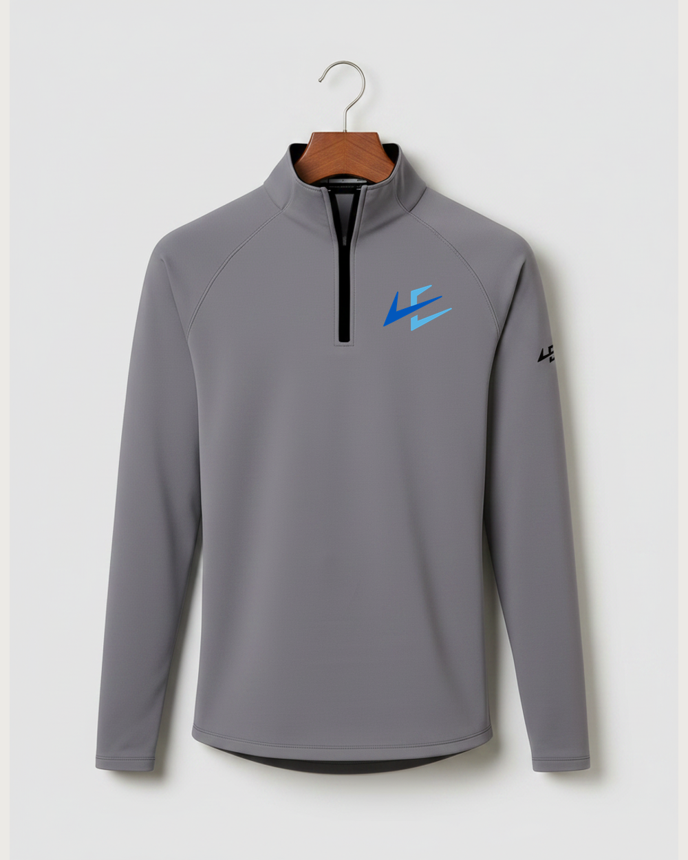 Notre Dame High School Team Store - Gray Quarter Zip - Left Chest