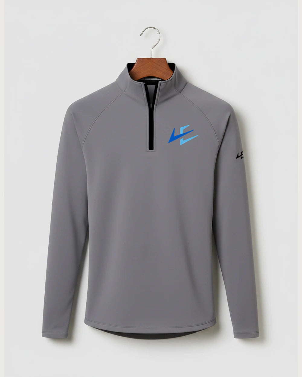 Notre Dame High School Team Store - Gray Quarter Zip - Left Chest