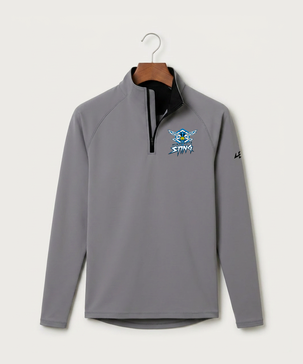 Minnesota Sting Athletics - Gray Quarter Zip - Left Chest