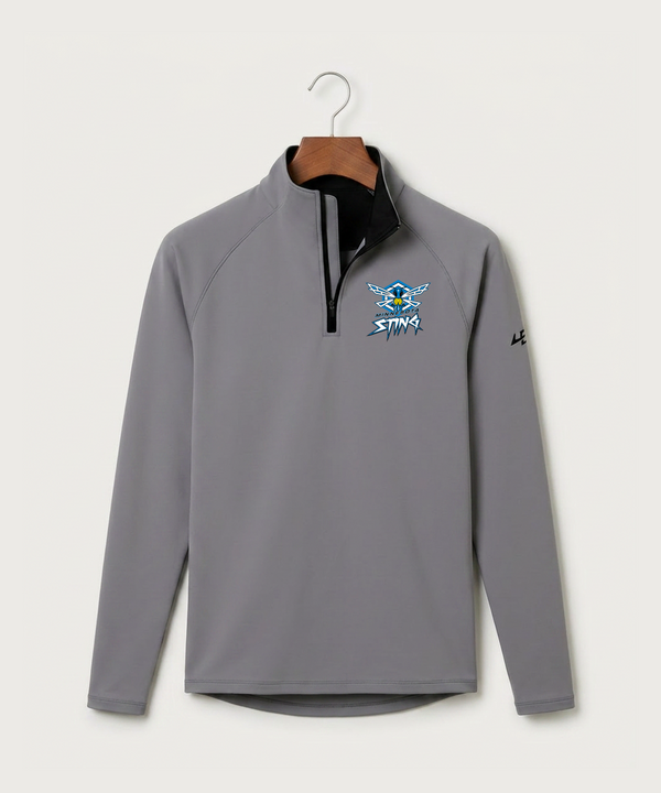 Minnesota Sting Athletics - Gray Quarter Zip - Left Chest
