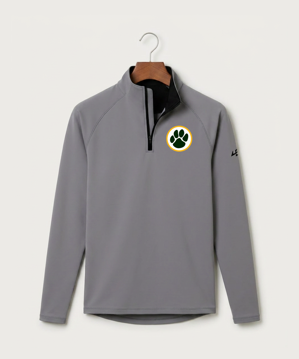 Ashwaubenon High School — Spirit Store - Gray Quarter Zip - Left Chest