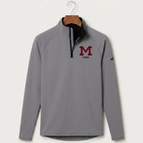 Moline Cheer general - Gray Quarter Zip - Left Chest