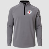 Houston Volleyball - Gray Quarter Zip - Left Chest