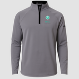 Mac Dental Football - Gray Quarter Zip - Left Chest