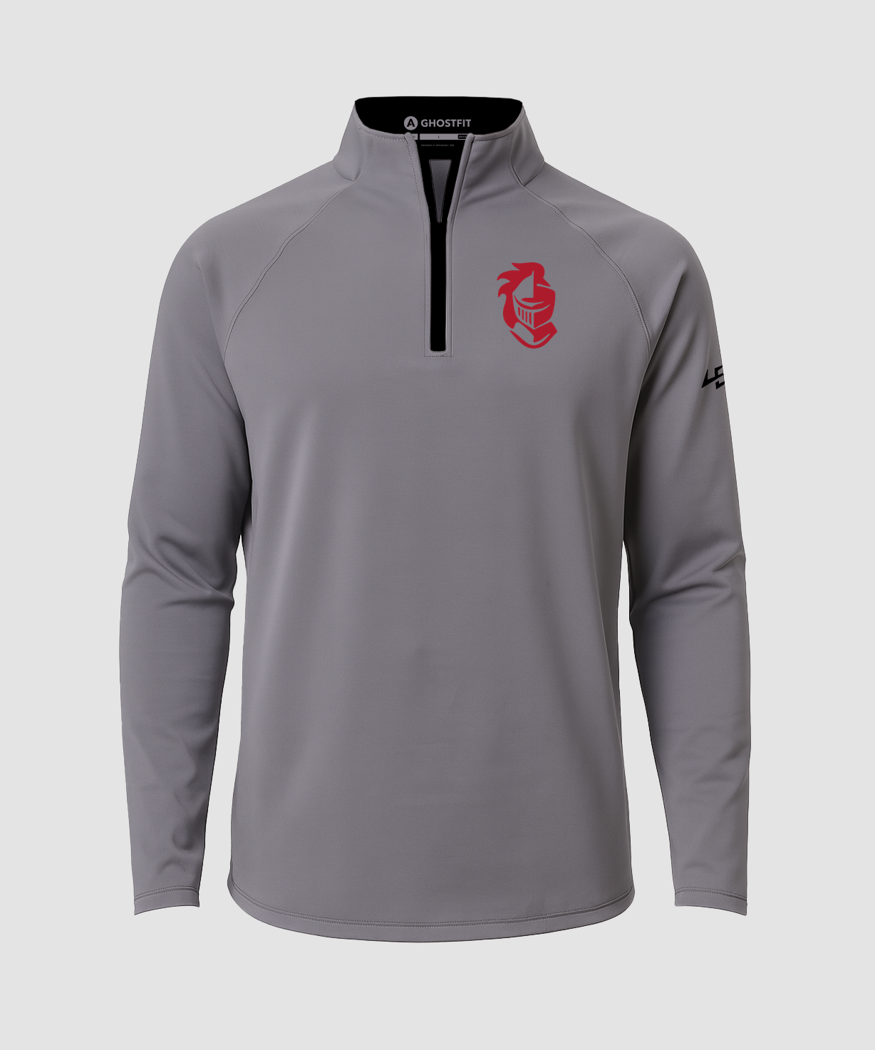 ACGE Football - Gray Quarter Zip - Left Chest
