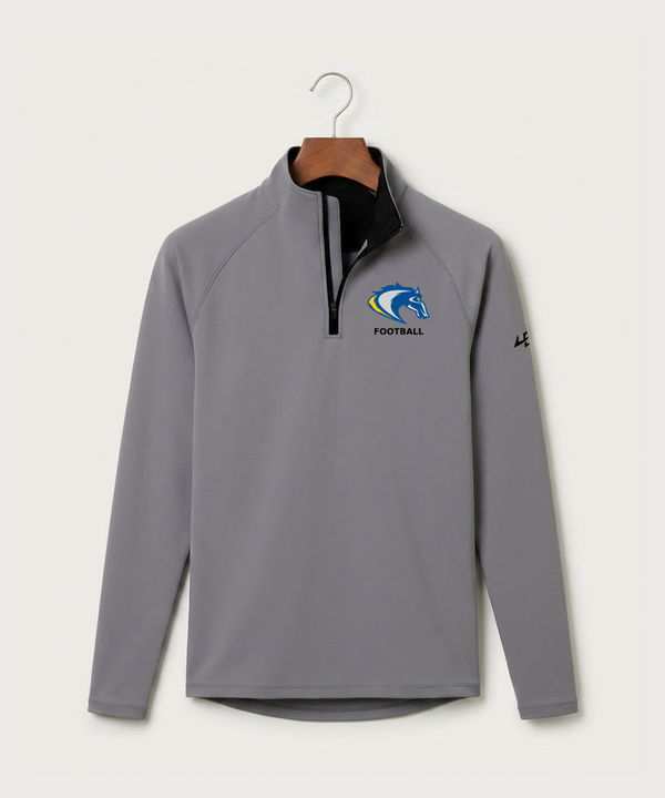 Riverside High School Football general - Gray Quarter Zip - Left Chest