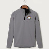 Polo HS Football general - Gray Quarter Zip - Left Chest