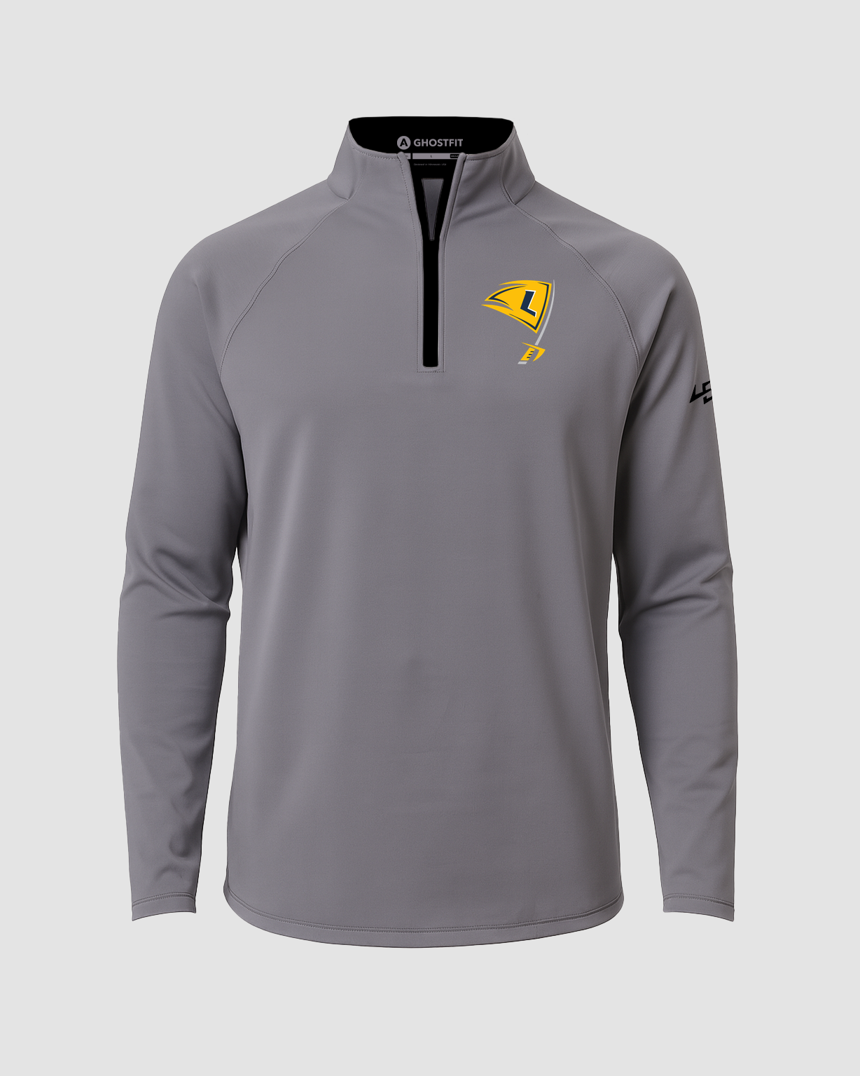 Howard Lake-Waverly-Winsted Football - Gray Quarter Zip - Left Chest