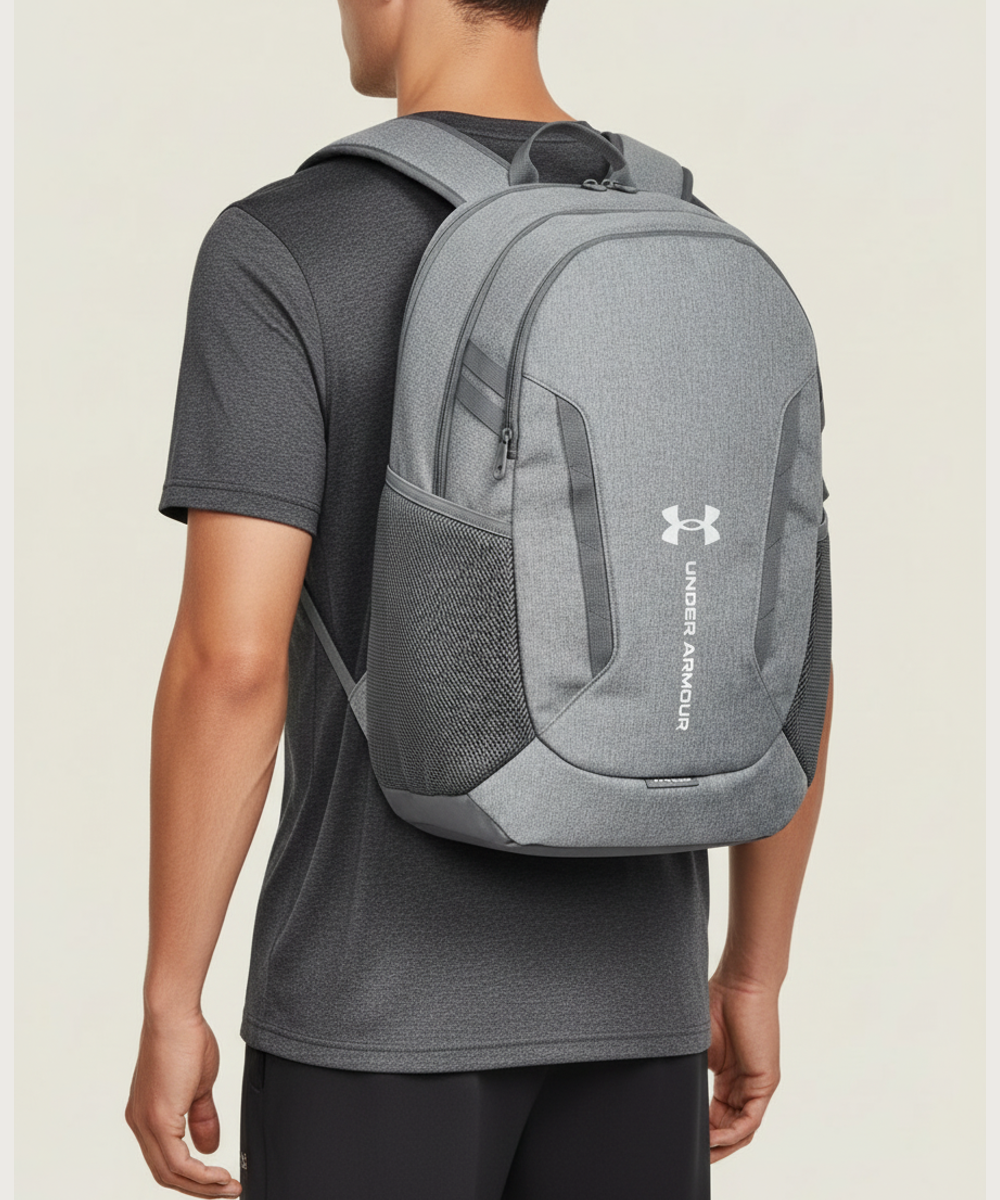 Corona Senior High School Cheer - Grey Backpack - Full Front (model)