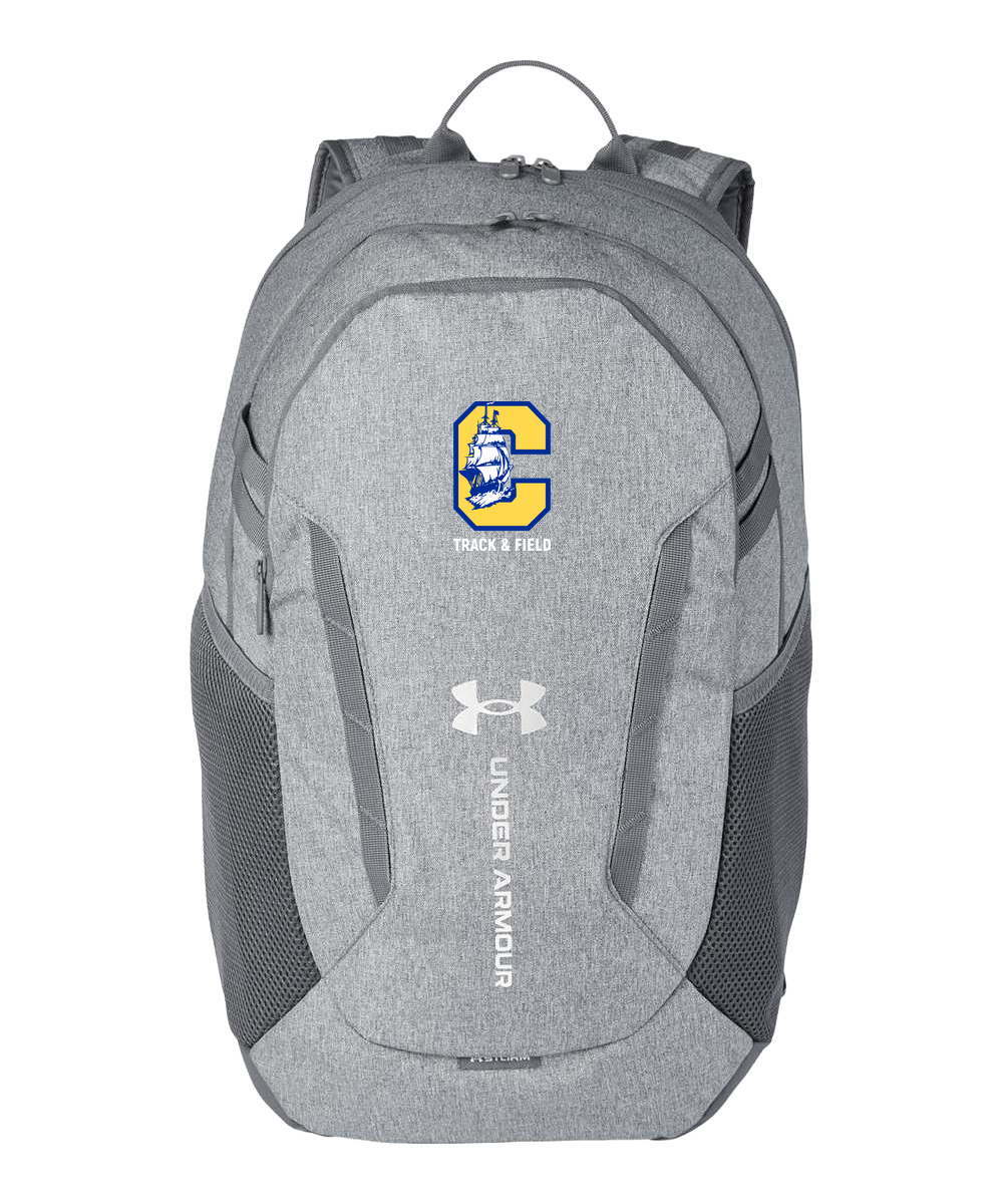 Clearview High School track_field - Grey Backpack - Full Front