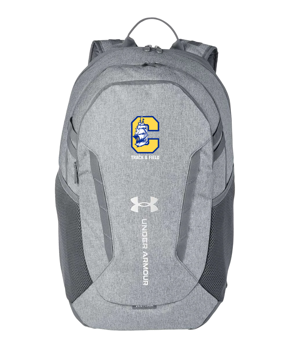 Clearview High School track_field - Grey Backpack - Full Front