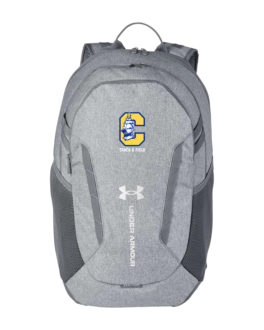 Clearview High School track_field - Grey Backpack - Full Front