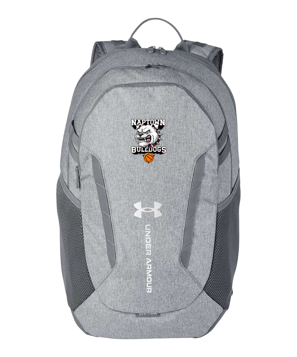 Naptown basketball_boys - Grey Backpack - Full Front