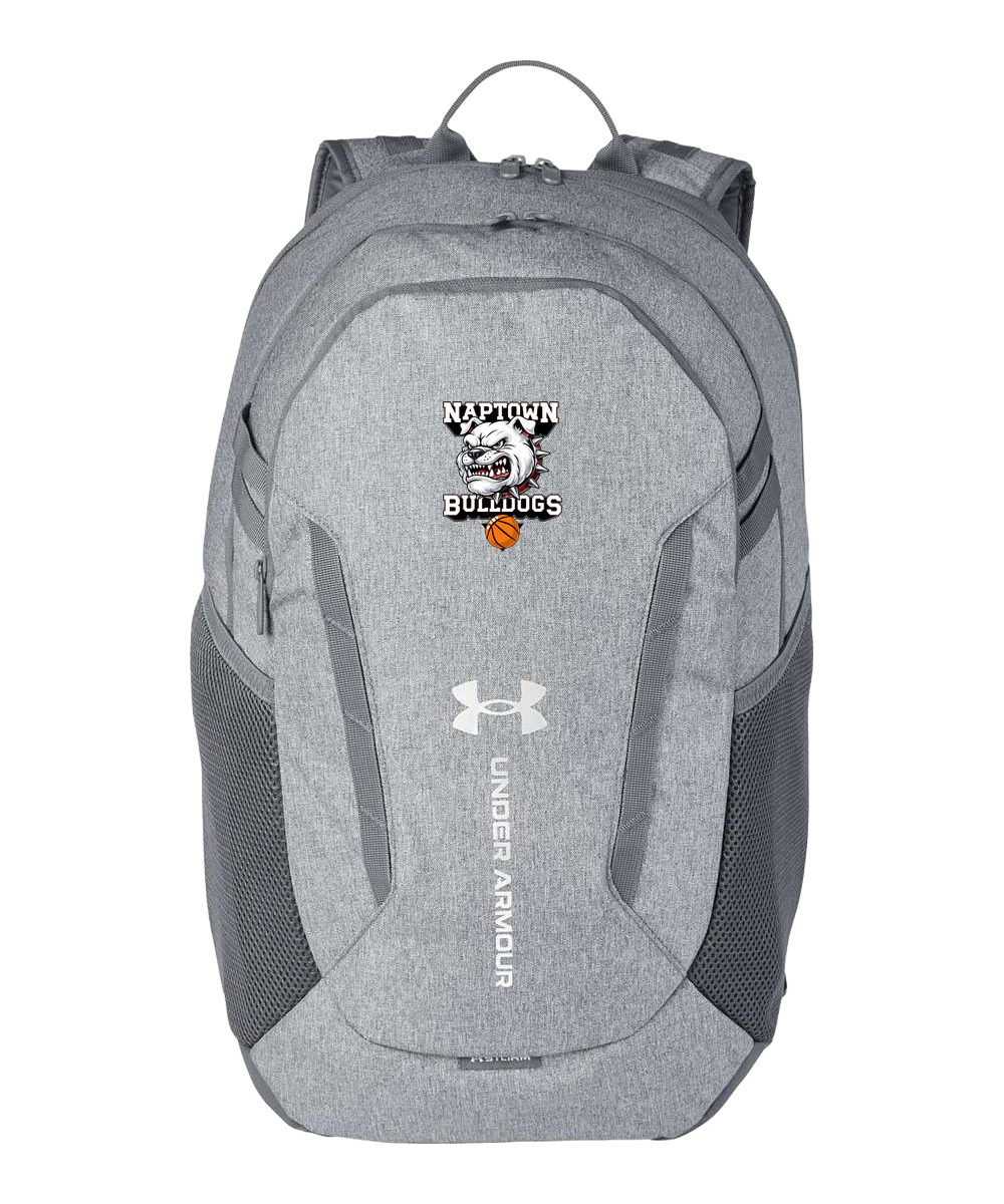 Naptown basketball_boys - Grey Backpack - Full Front