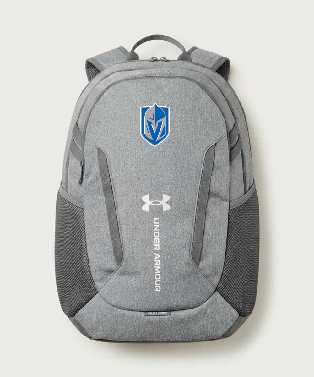 Lake Crystal-Welcome-Memorial High School Football (Boys) - Grey Backpack - Full Front