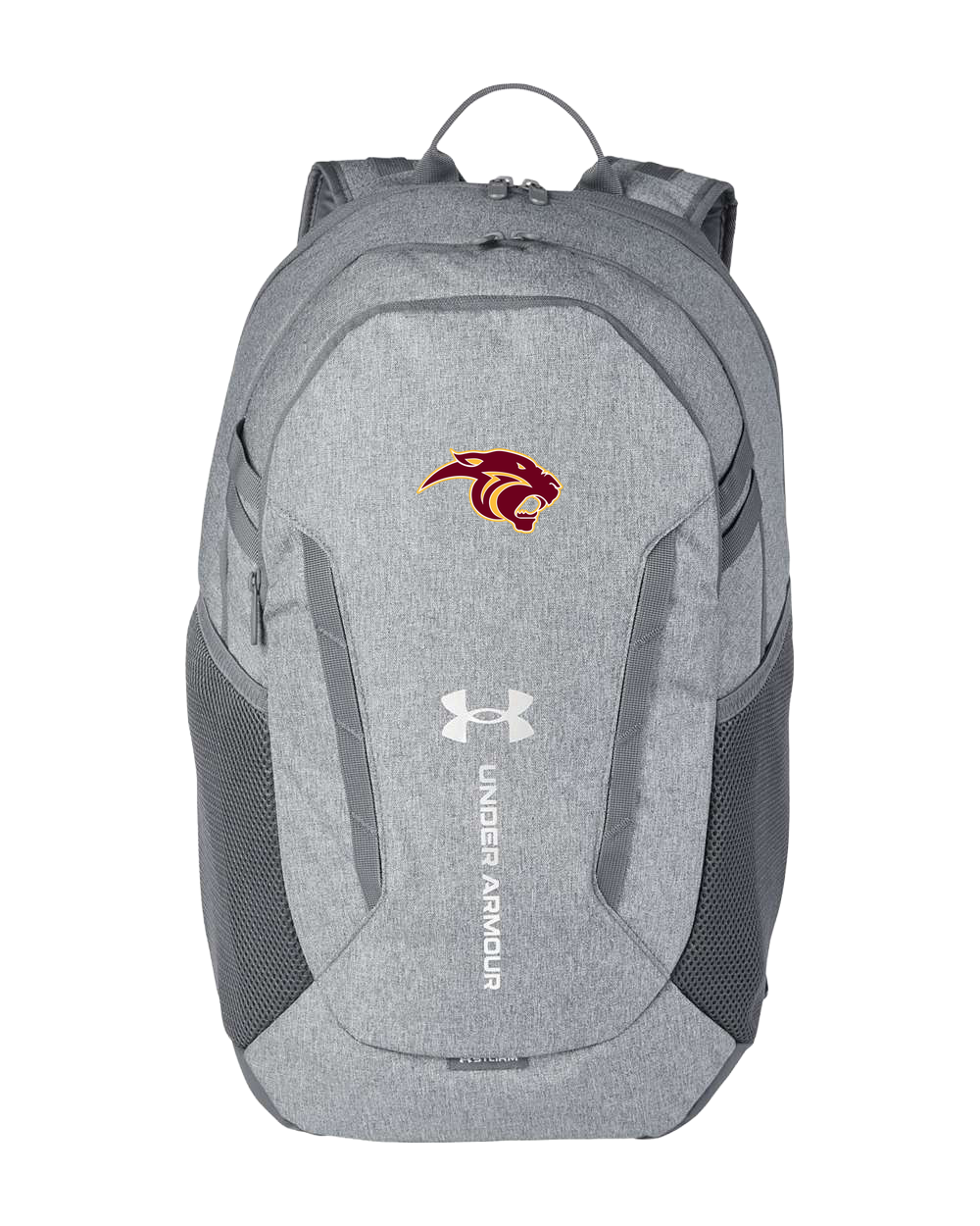 Pine Island Football - Grey Backpack - Full Front