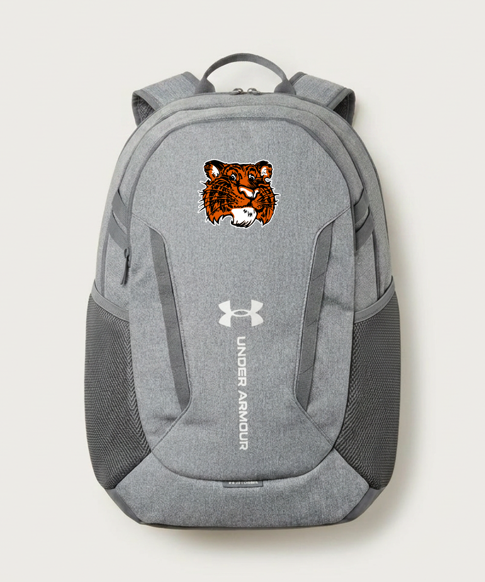 Browerville Public High School Athletics Coed - Grey Backpack - Full Front