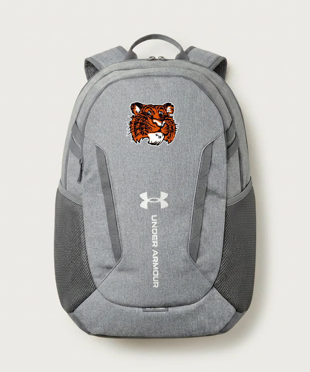 Browerville Public High School Athletics Coed - Grey Backpack - Full Front