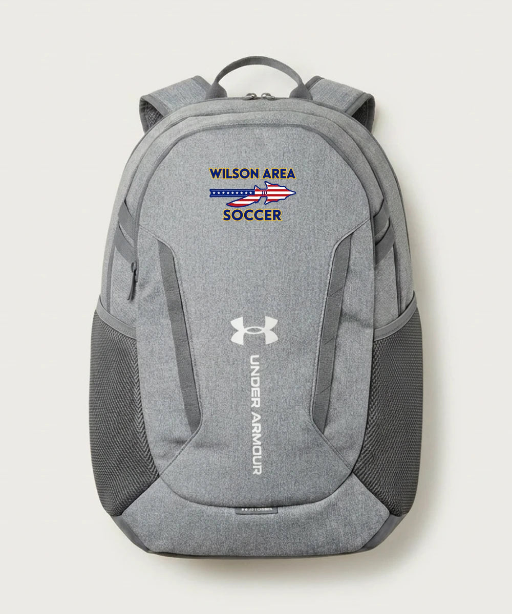 Wilson Area School Soccer Soccer - Grey Backpack - Full Front
