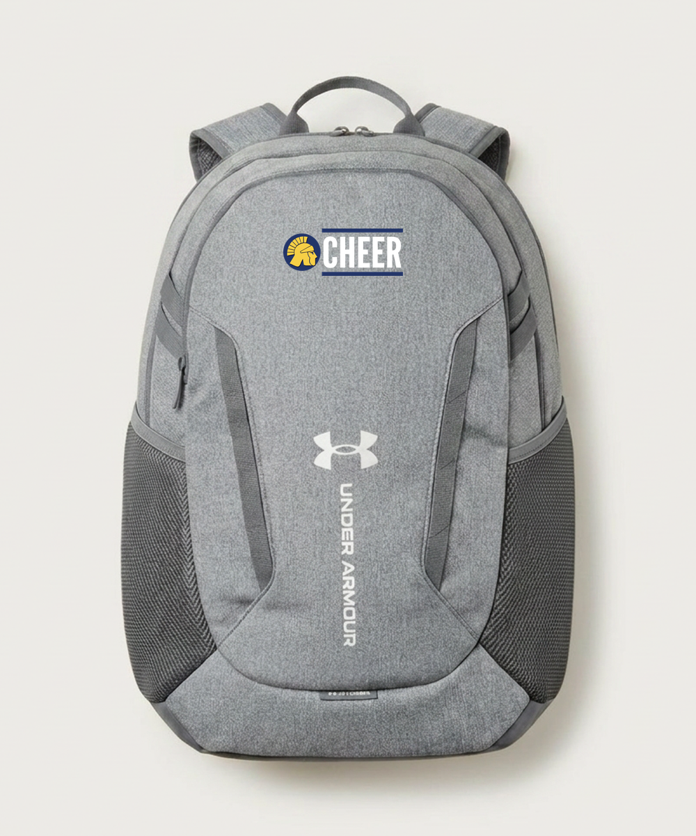 Wausau West High School Cheer - Grey Backpack - Full Front