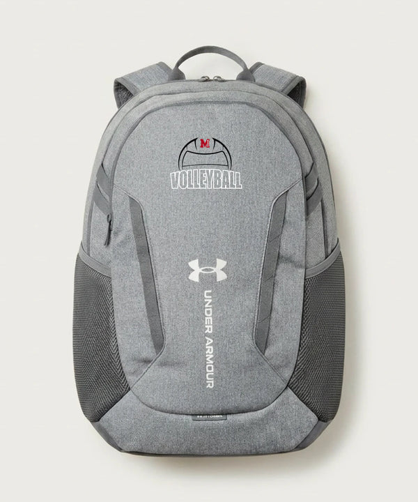 Mcgregor High School Volleyball (Girls) - Grey Backpack - Full Front