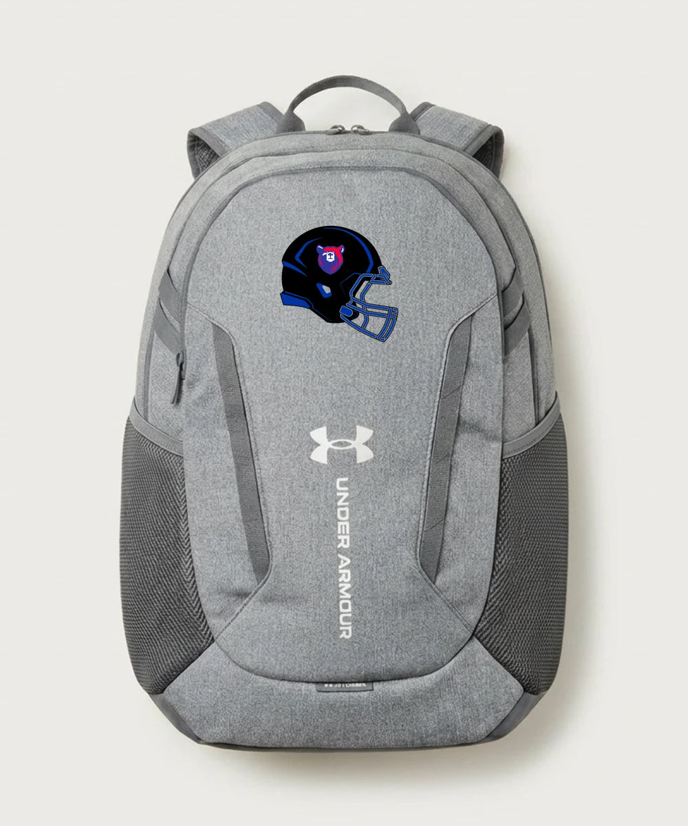 Bertha Hewitt High School Football (Boys) - Grey Backpack - Full Front